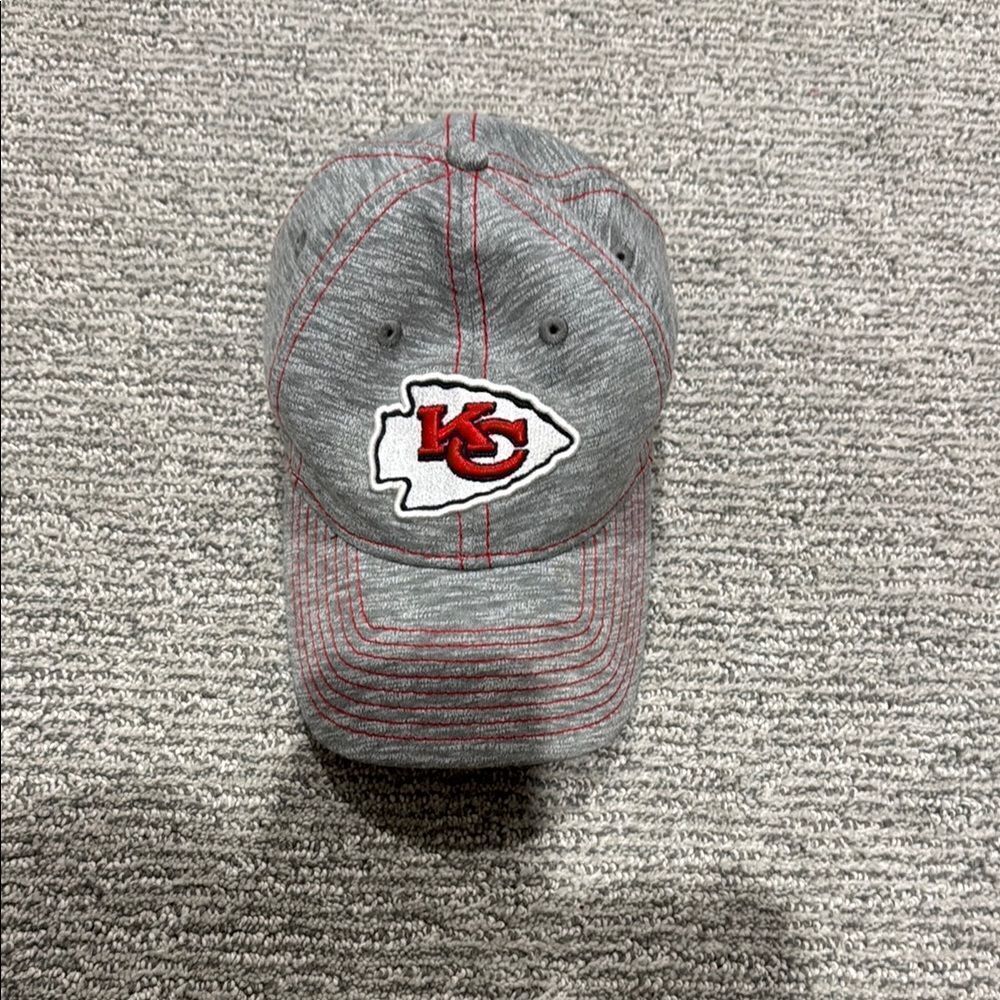 Gray and Red KC Logo Cap